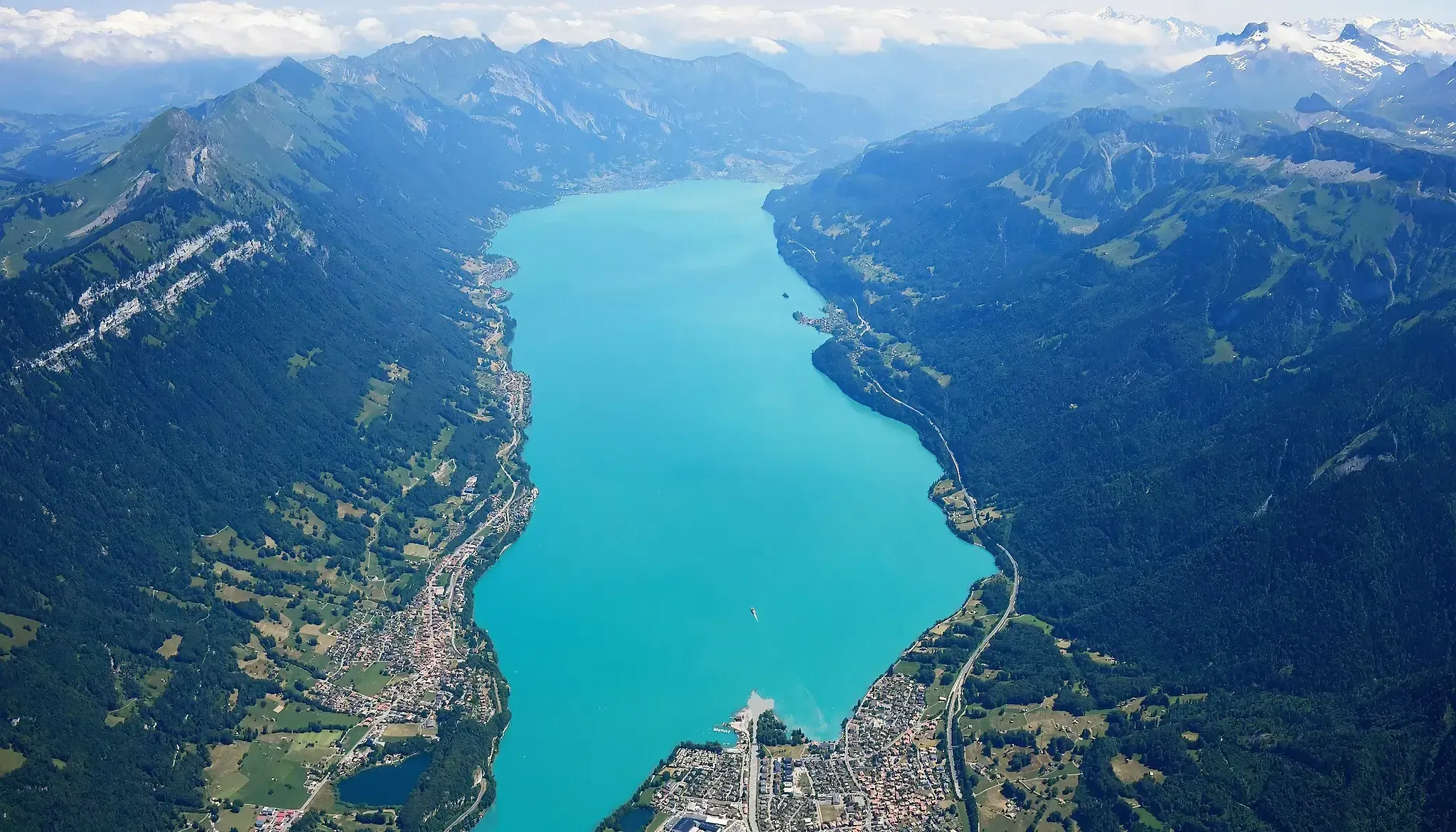 Aerial Image Of Lake Brienz (Author Carsten Steger)
