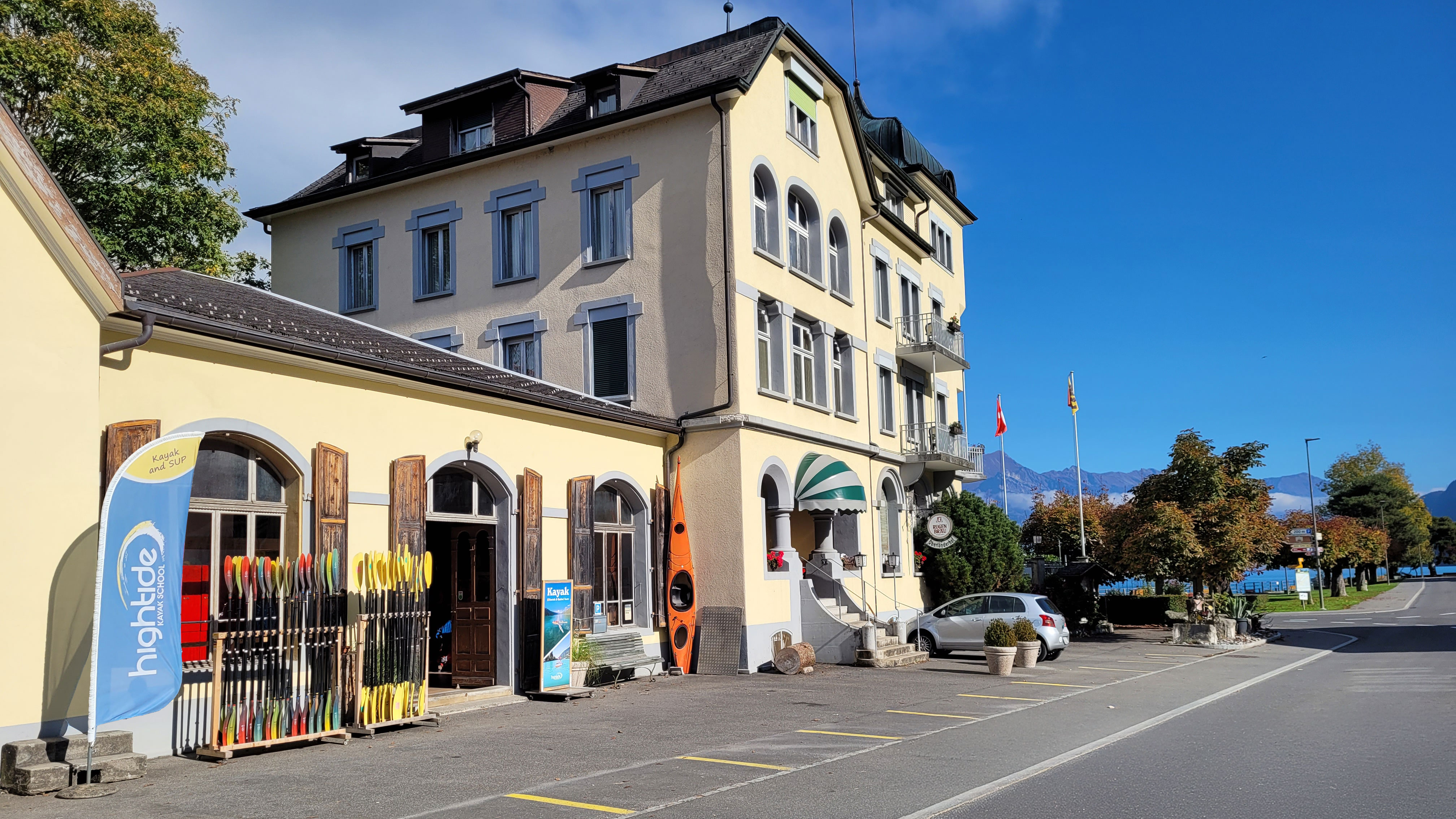 Hightide Kayak School Location at Hotel Oberländerhof
