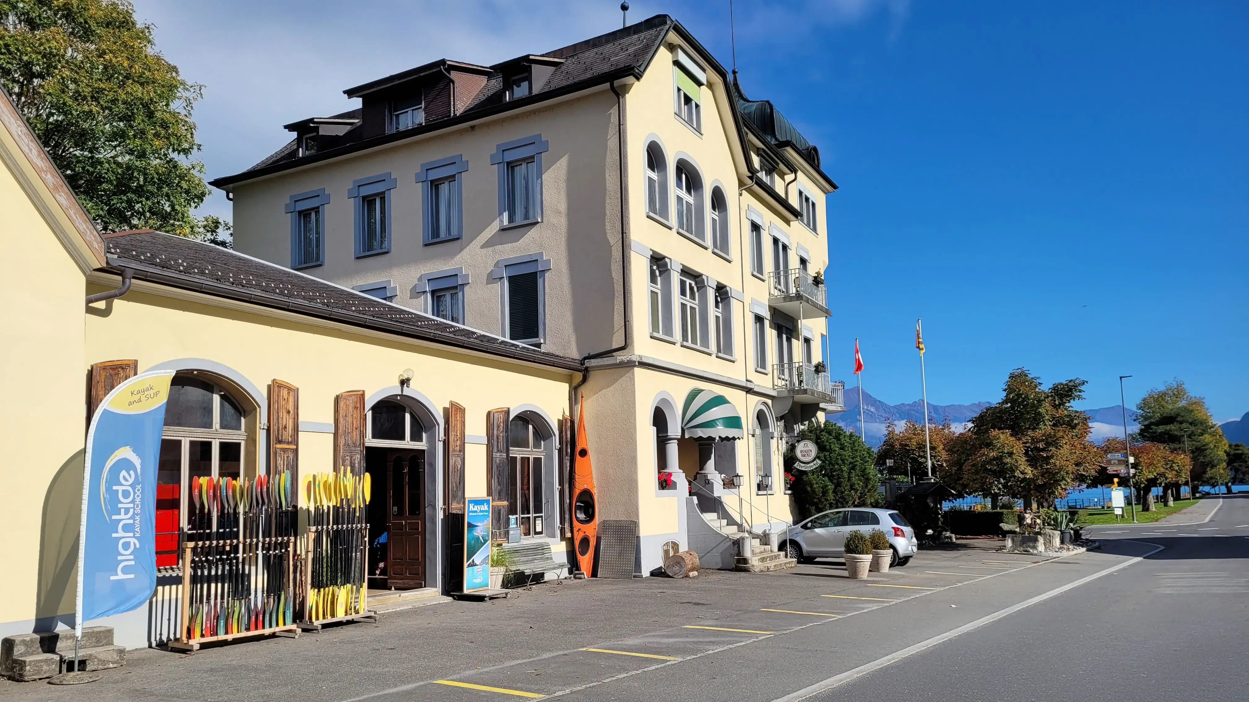 Hightide Kayak School Location at Hotel Oberländerhof