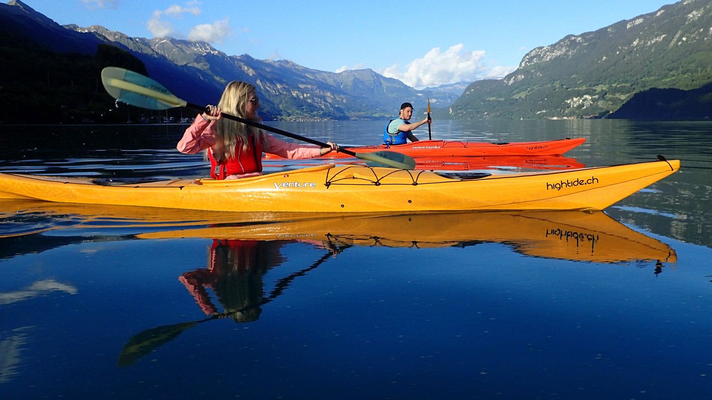 Summer Kayak Tour Lake Brienz @Hightide.Ch 