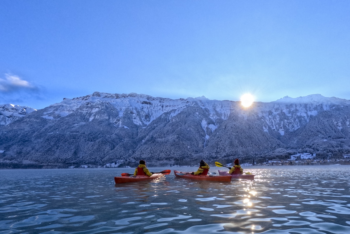 Winter Kayaking Sunrise Edited